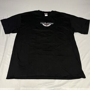 VINTAGE Highlander Movie Shirt Mens XL Black End Game Promo Tee Graphic 2000s